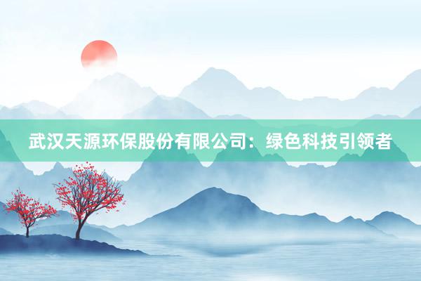 武汉天源环保股份有限公司：绿色科技引领者